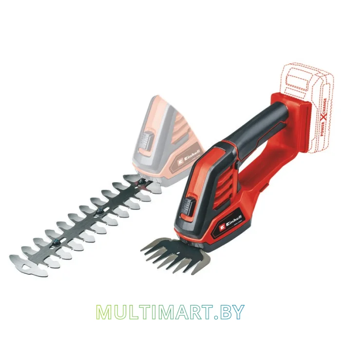 Кусторез + ножницы Einhell GE-CG 18/100 Li-Solo (без АКБ)
